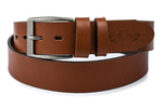 Beltimore skórzany pasek męski brązowy szeroki brązowy, 105cm