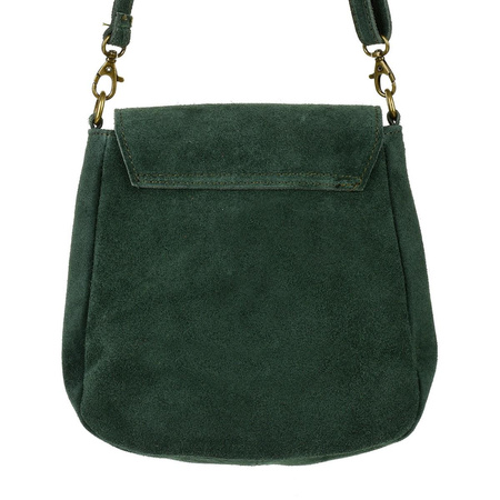 Piękna zielona skórzana listonoszka Vera Pelle