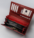 Modny elegancki portfel damski z klapką Cavaldi