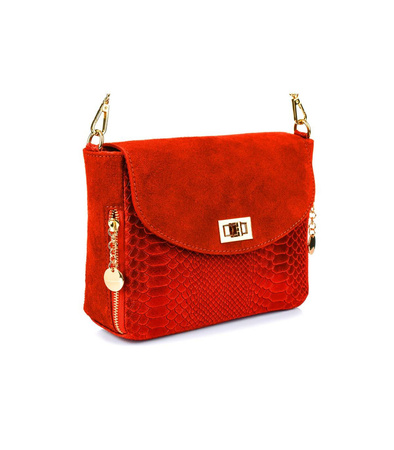 Włoska skórzana torebka listonoszka Vera Pelle