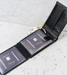 Duży, poziomy portfel za skóry naturalnej bez zapięcia, ochrona RFID — Cavaldi