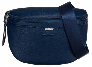 Granatowa nerka damska saszetka na pasku