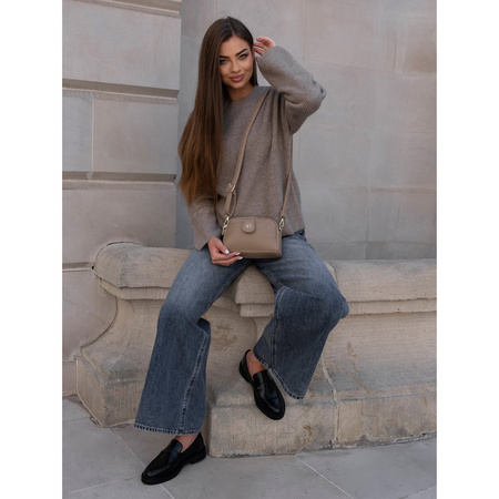 Mini torebka na telefon, portfel i klucze. Beżowa