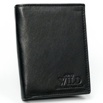 Skórzany portfel męski pionowy z rozbudowaną sekcją na dokumenty — Always Wild