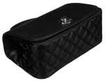 Modna damska listonoszka crossbody z rączką CZARNA torebka z ekoskóry