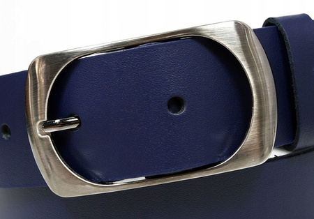 Skórzany szeroki pasek Cavaldi 4 cm
