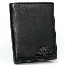 Skórzany portfel męski pionowy z rozbudowaną sekcją na dokumenty — Always Wild