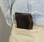 Pojemny portfel męski w stylu retro Rovicky brąz