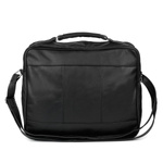 Duża męska skórzana czarna listonoszka Beltimore