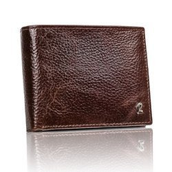 Klasyczny portfel męski poziomy z naturalnej skóry z technologią RFID— Rovicky