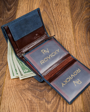 Piękny kolorowy portfel męski skórzany Forever Young®