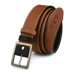 Dwustronny Pasek męski skórzany czarny/brązowy 100