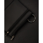 Skórzane etui na klucze kluczówka saszetka Czarna skóra naturalna