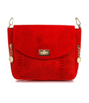 Włoska skórzana torebka listonoszka Vera Pelle