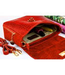 Włoska skórzana torebka listonoszka Vera Pelle