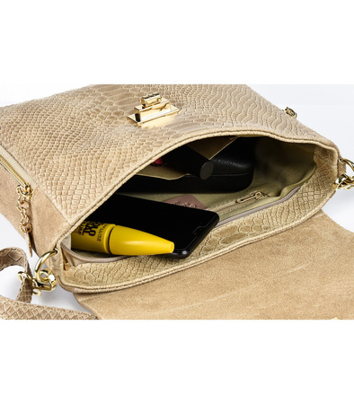 Włoska skórzana torebka listonoszka Vera Pelle