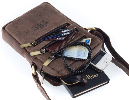 TORBA MĘSKA Z WYSOKIEJ JAKOŚCI SKÓRY NATURALNJE ALWAYS WILD HQ