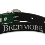 Wąski pasek damski skórzany ZIELONY. Srebrna klamra. 105 cm.