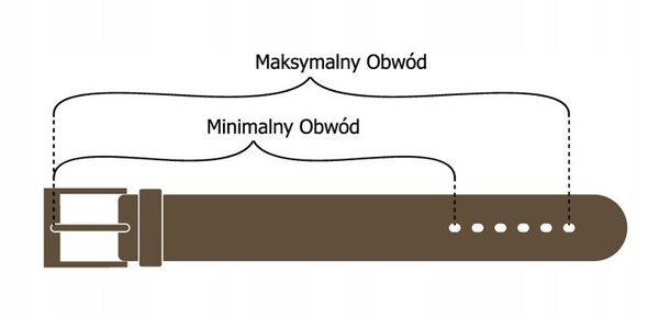 Skórzany pasek damski Rovicky szerokość 1 cm