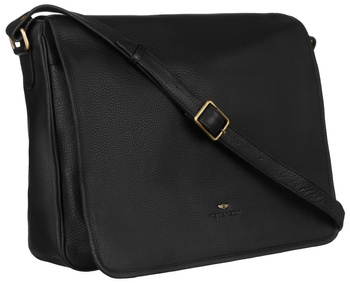 Duża Torba Męska na ramię Skórzana, na laptopa