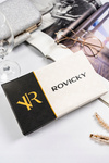 Elegancki duży portfel damski na suwak czarny pikowany - Rovicky