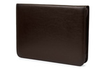 Elegancka teczka na dokumenty A4 - usztywniana, brązowa