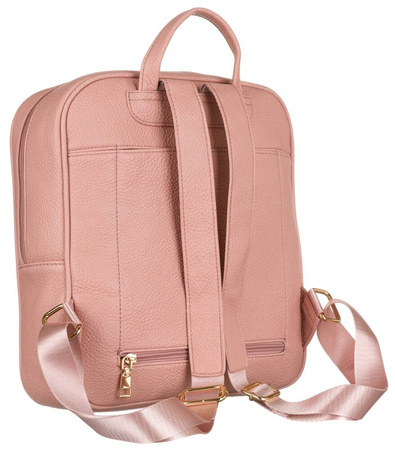 Różowy plecak damski miejski A4