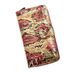 Duży Skórzany PORTFEL DAMSKI ze skóry lakierowanej Pionowy RFID