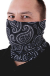 Komin, chusta typu buff z tkaniny ze wzorem full print