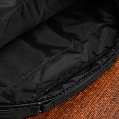 Duża skórzana torba męska do pracy szkoły czarna