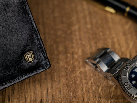 PORTFEL SKÓRZANY MĘSKI HQ RFID SKÓRA NATURALNA