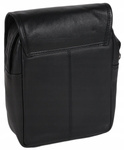 Kompaktowa skórzana listonoszka męska na ramię