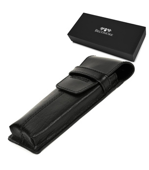 Czarne etui skórzane długopisy pióra Beltimore