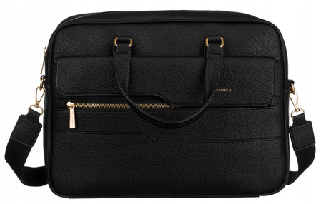Elegancka Torba na laptopa Damska. Czarna