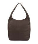 Duża BRĄZOWA Torebka Skórzana Worek