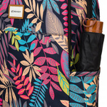 Duży Plecak Damski A4 Kolorowy w Kwiaty. Plecaczek na lato i jesień