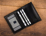 skórzane etui na karty porfel slim RFID