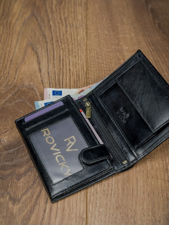 PORTFEL SKÓRZANY MĘSKI HQ RFID SKÓRA NATURALNA