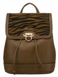 David Jones - Plecak Damski Elegancki khaki w panterkę