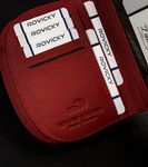 Czerwona portmonetka damska skórzana