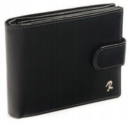 wytworny biznesowy portfel męski z ochroną RFID