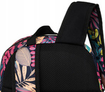 Duży Plecak Damski A4 Kolorowy w Kwiaty. Plecaczek na lato i jesień