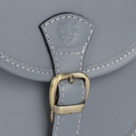 Jasno szara Beltimore Damska Skórzana Mała Torebka Listonoszka podkówka K68