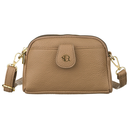 Mini torebka na telefon, portfel i klucze. Beżowa