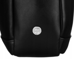 Elegancka torba z eko skóry na laptop 14 cali. CZARNA. A4. Uniseks.