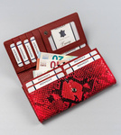 Modny elegancki portfel damski z klapką Cavaldi