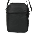 Męska torba skórzana raportówka poręczna czarna Beltimore G68