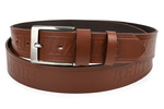 Beltimore pasek skórzany brązowy do spodni jeans 526 brązowy, beżowy 100-115