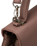 Modna damska listonoszka crossbody z rączką RÓŻOWA torebka z ekoskóry