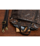 Skórzana torba męska XXL vintage na laptopa A4